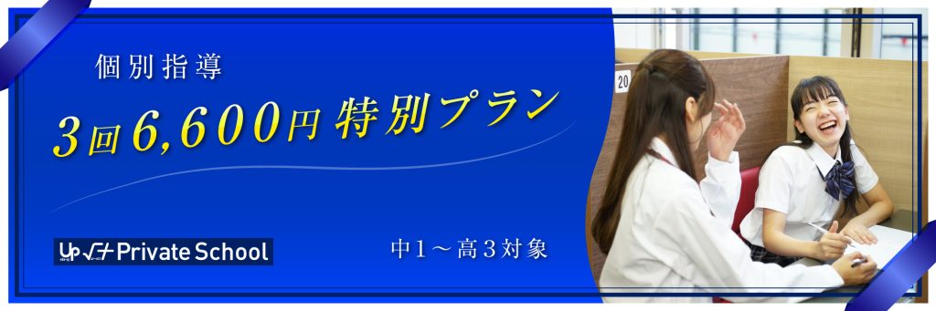 個別指導3回6600円特別プラン